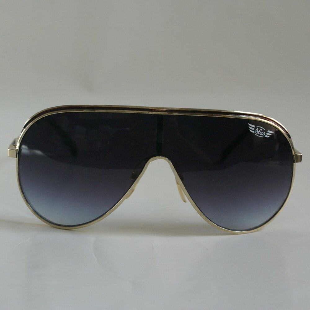 NWT TruVintage 80's Retro Fashion 1pc lens Wing Aviator gradient smoke Sunglass